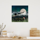 サンタスリートインディアクリスマスポスター紙 ポスター (キッチン)