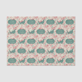 サンタスリー切り出しハッピーホリデーズフローリッシュ 薄葉紙