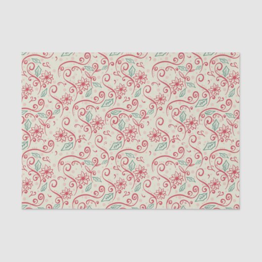 サンタスリー切り出しフローリッシュ 薄葉紙 (正面)