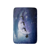 サンタスリー |ファンタジー銀河系クリスマスナイトスカイ バスマット (正面縦)