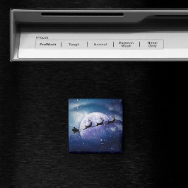 サンタスリー |ファンタジー銀河系クリスマスナイトスカイ マグネット