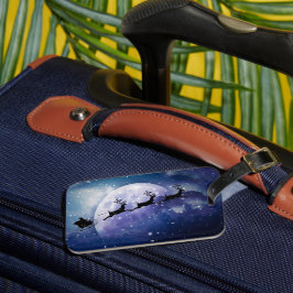 サンタスリー |ファンタジー銀河系クリスマスナイトスカイ ラゲッジタグ