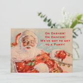 サンタスレーライドカスタムパーティの招待状 招待状 (スタンド正面)