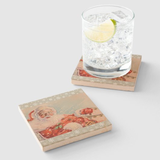 サンタスレーライドホリデーコースター ストーンコースター (横)