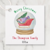 サンタスレー – メリークリスマス フェイバータグ (正面)