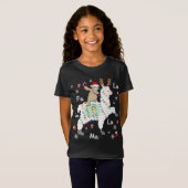 サンタスロスライディングラマトナディアクリスマス Tシャツ (正面フル)