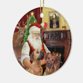 サンタスローデシアンのリッジバック(2) セラミックオーナメント (左)