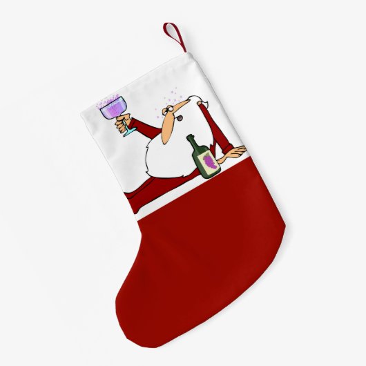 サンタスワインクリスマスストッキング スモールクリスマスストッキング (裏面 (吊り時))