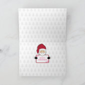 サンタスーツのクリスマスカード シーズンカード (内部)