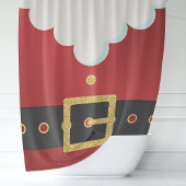 サンタスーツのクリスマス シャワーカーテン