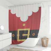 サンタスーツのクリスマス シャワーカーテン