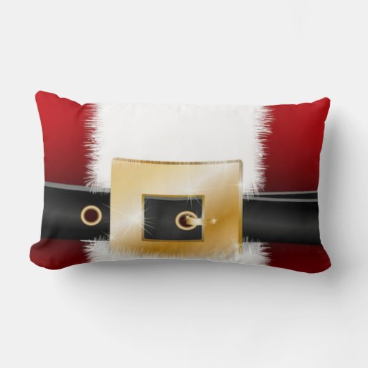 サンタスーツクリスマスホリデープライド装飾品 ランバークッション (正面)