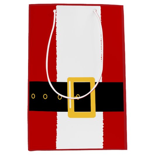 サンタスーツクリスマス中GB ミディアムペーパーバッグ (正面)