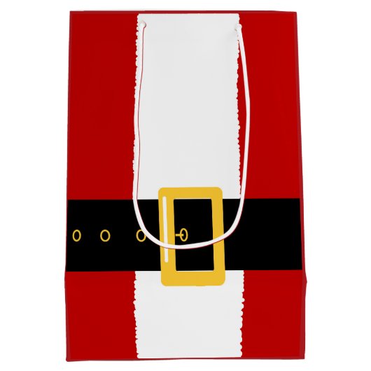 サンタスーツクリスマス中GB ミディアムペーパーバッグ (裏面)