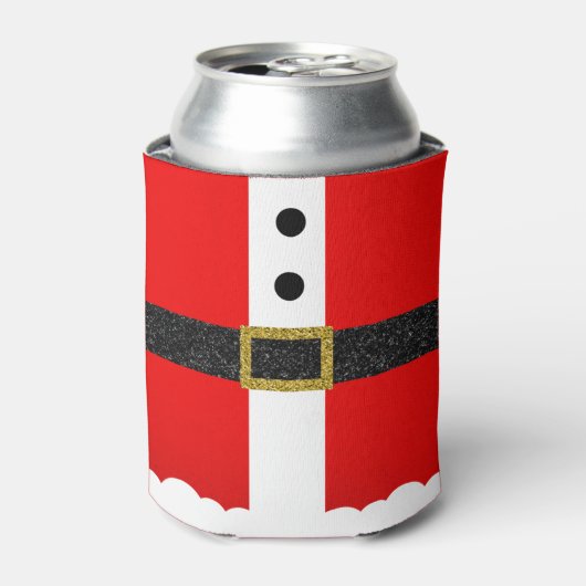 サンタスーツグリッターベルトクリスマスホリデーズフェスティバル 缶クーラー (缶正面)