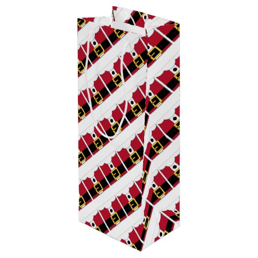 サンタスーツ ワインギフトバッグ (裏面アングル)