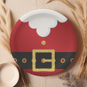 サンタスーツ 腹部 クリスマス ペーパープレート