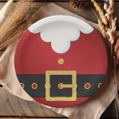 サンタスーツ 腹部 クリスマス ペーパープレート