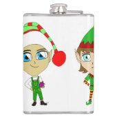 サンタス小人 フラスク (裏面)
