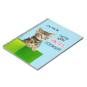 サンタス・クッキーのクリスマスの子猫 ノートブック (左側)