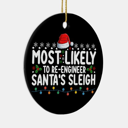 サンタス・スリー・クリスマスのエンジニアを再任する可能性が最も高い セラミックオーナメント (右)