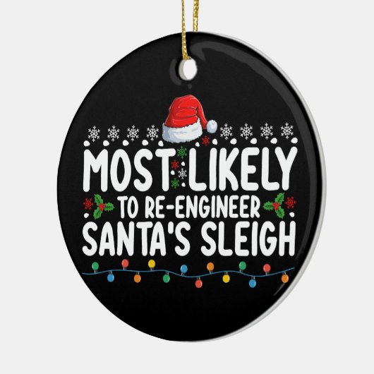 サンタス・スリー・クリスマスのエンジニアを再任する可能性が最も高い セラミックオーナメント (左)