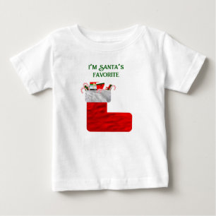 サンタズお気に入りのの幼児のTシャツ ベビーTシャツ