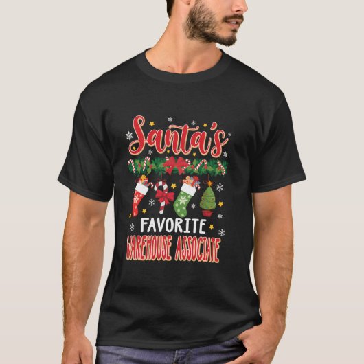 サンタズお気に入りのウェアハウスアソシエイトサンタハットクスマ Tシャツ (正面)