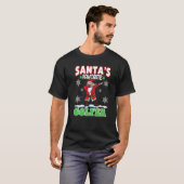 サンタズお気に入りのゴルファーDabbing Santa X mas Pajam Tシャツ (正面フル)