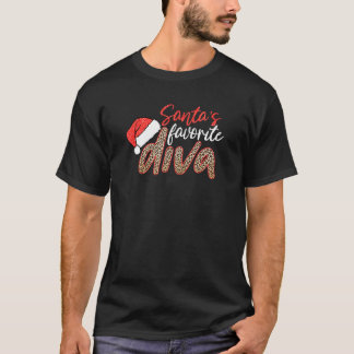 サンタズお気に入りのディバレオパードメリークリスマス Tシャツ