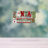サンタズお気に入りのナースメリーナースナースChristm アクリルサイン (ニュートラル)