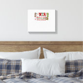 サンタズお気に入りのナースメリーナースナースChristm キャンバスプリント (インサイチュ (寝室))