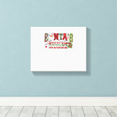 サンタズお気に入りのナースメリーナースナースChristm キャンバスプリント (インサイチュ (ウッドフロア))