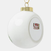 サンタズお気に入りのナースメリーナースナースChristm セラミックボールオーナメント (左)