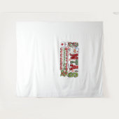 サンタズお気に入りのナースメリーナースナースChristm タペストリー (正面(横))