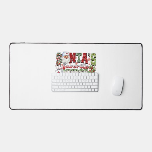 サンタズお気に入りのナースメリーナースナースChristm デスクマット (キーボード&マウス)