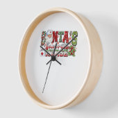 サンタズお気に入りのナースメリーナースナースChristm 壁時計 (傾斜)