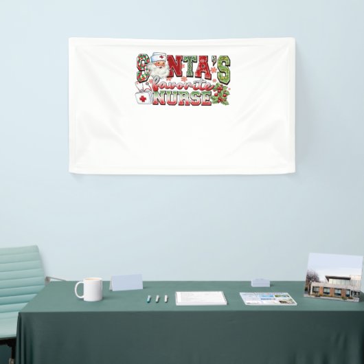 サンタズお気に入りのナースメリーナースナースChristm 横断幕 (トレードショー)