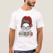 サンタズお気に入りのハウスキーパークリスマスバッファロープラ Tシャツ (正面)