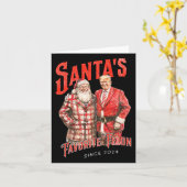 サンタズお気に入りのフェロン2024年以来クリスマスクリスマスF カード (黄色い花)