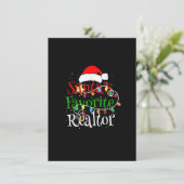 サンタズお気に入りの不動産仲介業者クリスマスサンタハットライト 招待状 (スタンド正面)