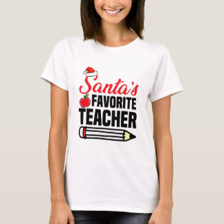 サンタズお気に入りの先生TシャツクリスマスTシャツ Tシャツ