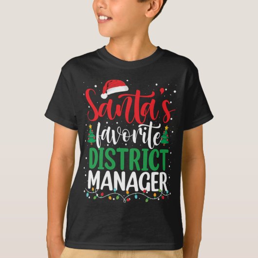サンタズお気に入りの地区部長クリスマスサンタ Tシャツ (正面)