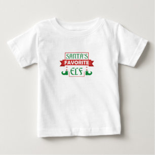 サンタズお気に入りの小妖精や小人 ベビーTシャツ