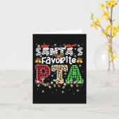 サンタズお気に入りのPTAクリスマス物理セラピスト カード (黄色い花)