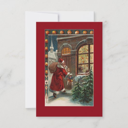 サンタズアットザドア招待状 招待状 (正面)