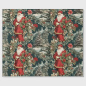 サンタズウィンターガーデン ラッピングペーパー (フラット)