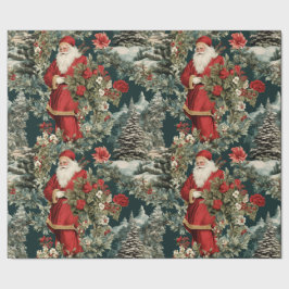 サンタズウィンターガーデン ラッピングペーパー