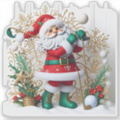 サンタズウィンターゴルフスイング シール (正面)