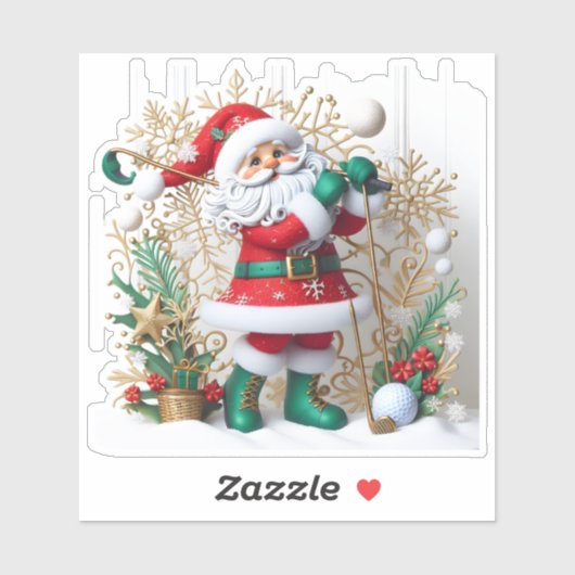 サンタズウィンターゴルフスイング シール (シート)